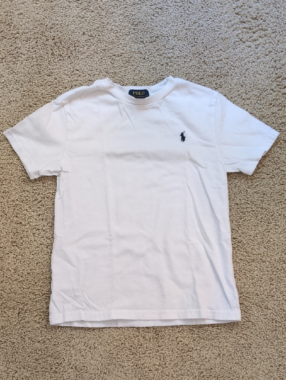 Polo by Ralph Lauren White Short-Sleeve Crew Neck Shirt